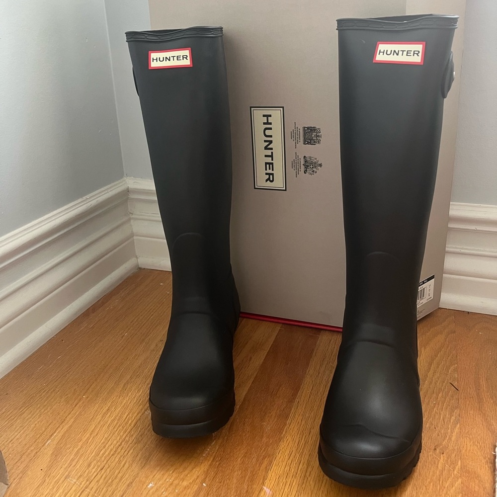Hunter Classic Black Waterproof Boots NWT